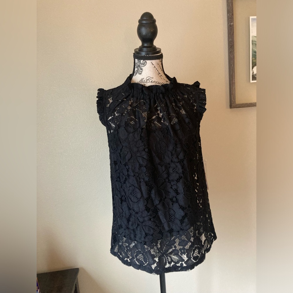 Nanette Lepore black sleeveless top